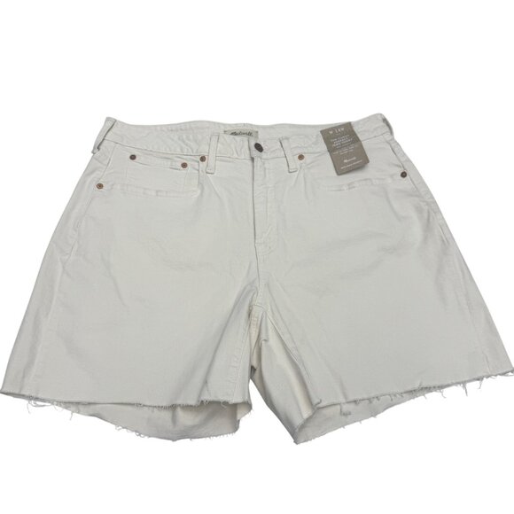 Madewell Pants - NEW Madewell The Curvy Perfect Jean Shorts Womens Mid Length Cut Off, Size 14W